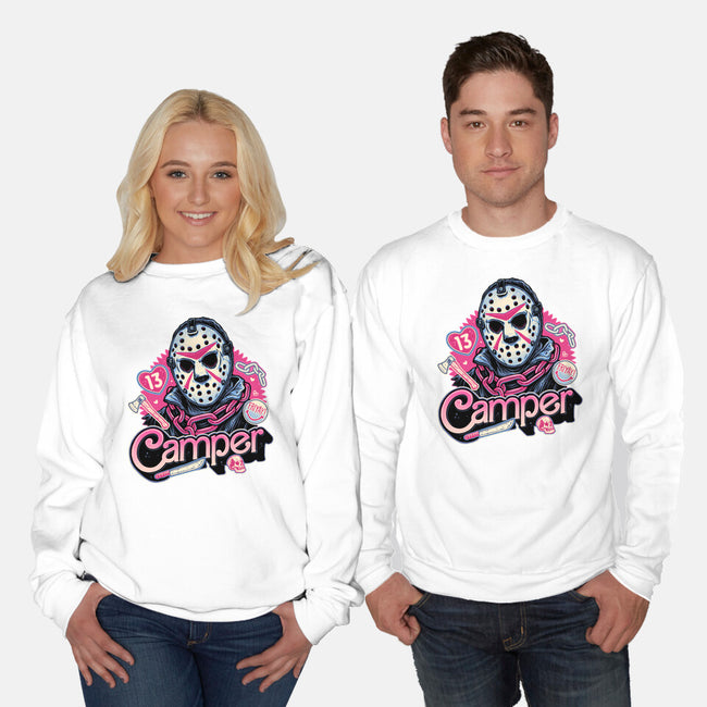 Camper Love-Unisex-Crew Neck-Sweatshirt-glitchygorilla