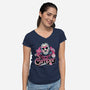 Camper Love-Womens-V-Neck-Tee-glitchygorilla