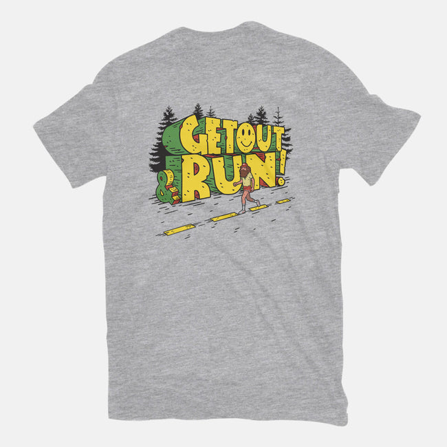 Get Out And Run-Mens-Basic-Tee-Getsousa!