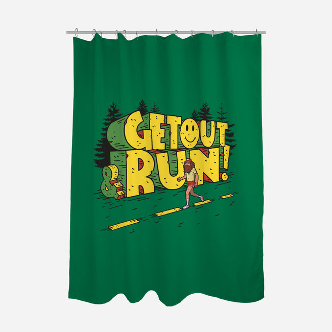 Get Out And Run-None-Polyester-Shower Curtain-Getsousa!