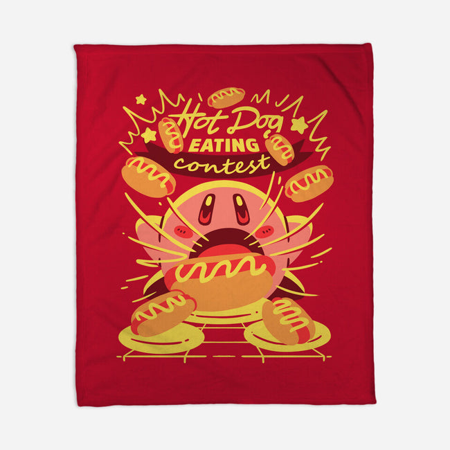 Hot Dog Eating Hero-None-Fleece-Blanket-estudiofitas