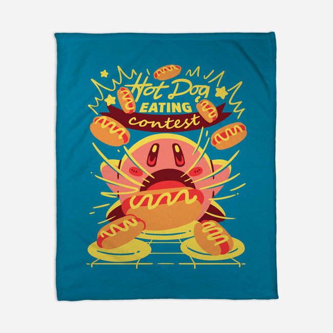 Hot Dog Eating Hero-None-Fleece-Blanket-estudiofitas