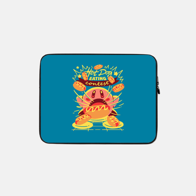 Hot Dog Eating Hero-None-Zippered-Laptop Sleeve-estudiofitas