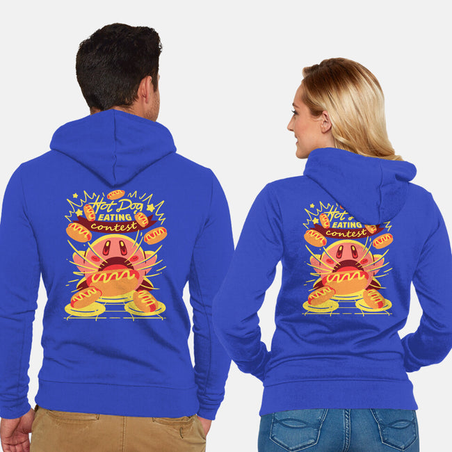 Hot Dog Eating Hero-Unisex-Zip-Up-Sweatshirt-estudiofitas