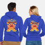 Hot Dog Eating Hero-Unisex-Zip-Up-Sweatshirt-estudiofitas