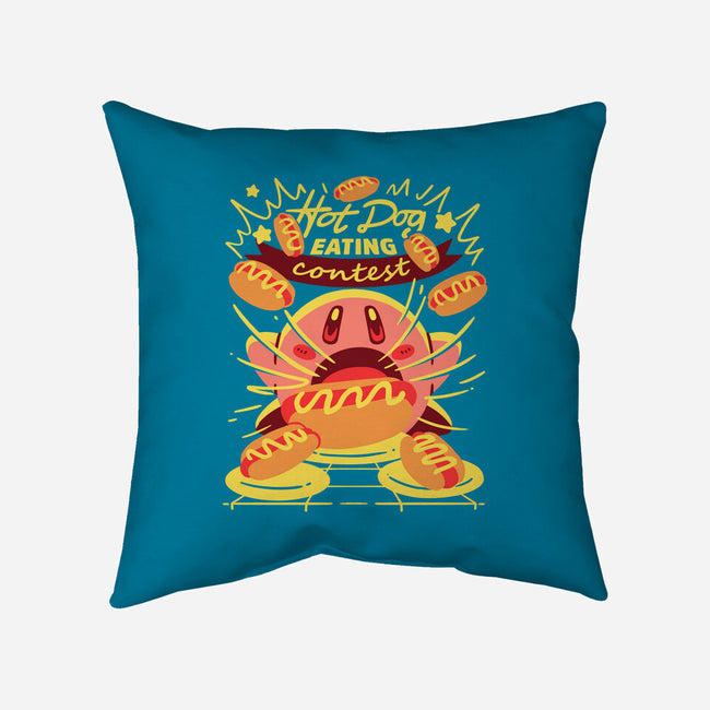 Hot Dog Eating Hero-None-Non-Removable Cover w Insert-Throw Pillow-estudiofitas