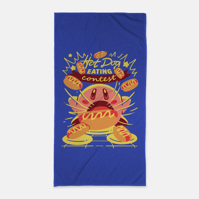 Hot Dog Eating Hero-None-Beach-Towel-estudiofitas