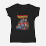 Back To Krypton-Womens-V-Neck-Tee-zascanauta