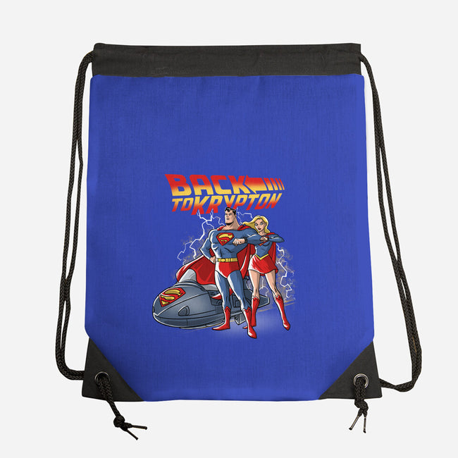 Back To Krypton-None-Drawstring-Bag-zascanauta