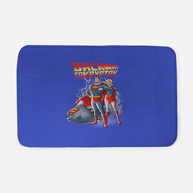 Back To Krypton-None-Memory Foam-Bath Mat-zascanauta