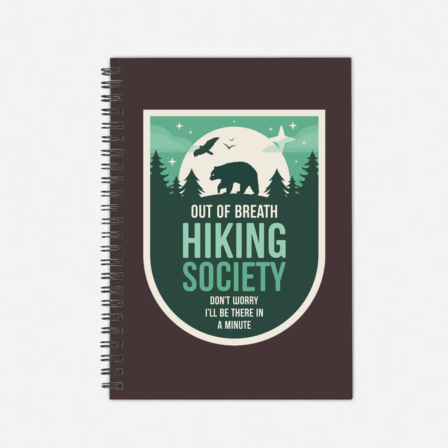 Out Of Breath Hiking Society-None-Dot Grid-Notebook-BadBox