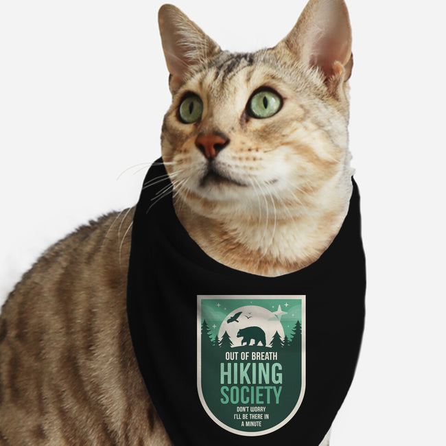 Out Of Breath Hiking Society-Cat-Bandana-Pet Collar-BadBox