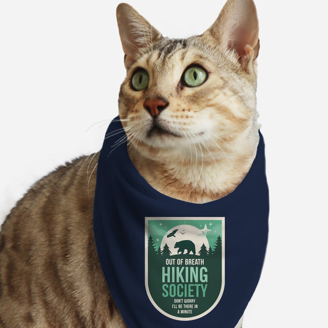 Out Of Breath Hiking Society-Cat-Bandana-Pet Collar-BadBox