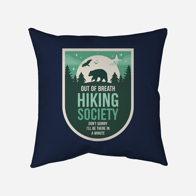 Out Of Breath Hiking Society-None-Removable Cover w Insert-Throw Pillow-BadBox