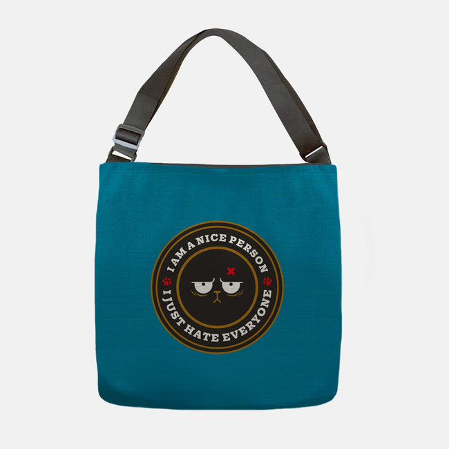 I Am A Nice Person-None-Adjustable Tote-Bag-BadBox