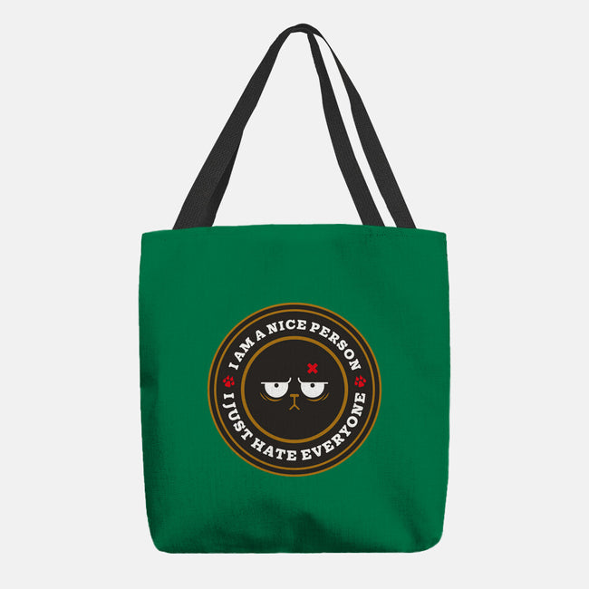 I Am A Nice Person-None-Basic Tote-Bag-BadBox