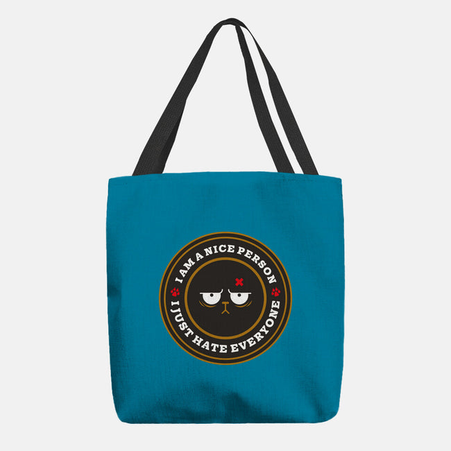 I Am A Nice Person-None-Basic Tote-Bag-BadBox