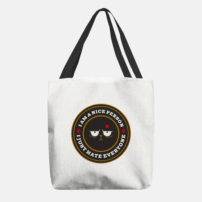 I Am A Nice Person-None-Basic Tote-Bag-BadBox