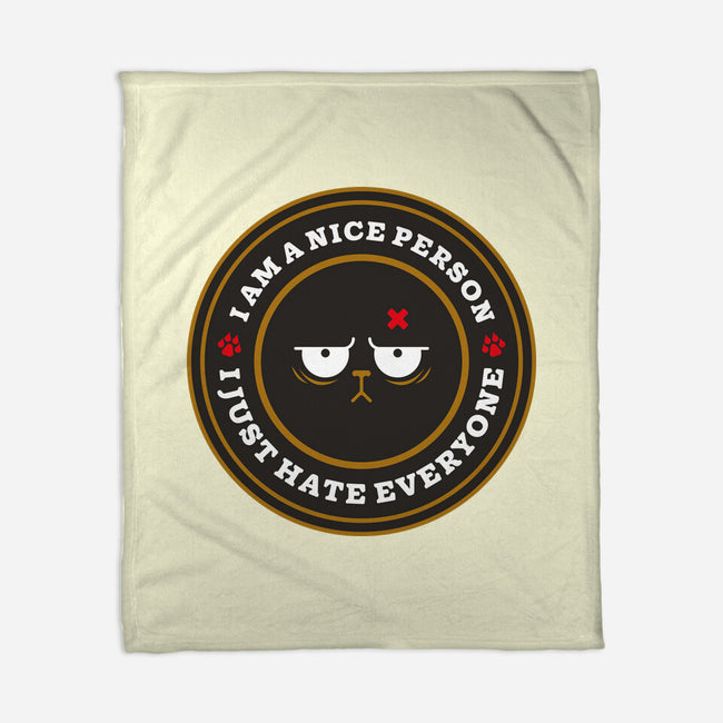 I Am A Nice Person-None-Fleece-Blanket-BadBox