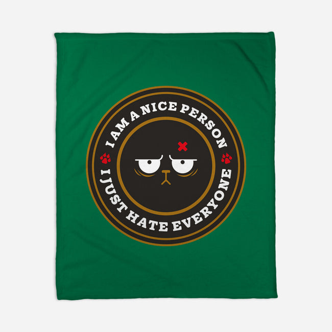 I Am A Nice Person-None-Fleece-Blanket-BadBox