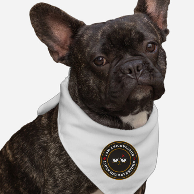 I Am A Nice Person-Dog-Bandana-Pet Collar-BadBox