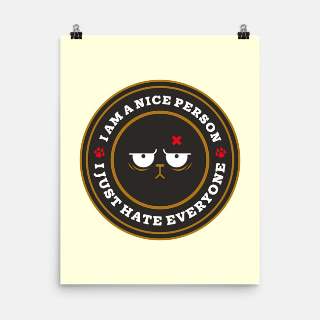 I Am A Nice Person-None-Matte-Poster-BadBox