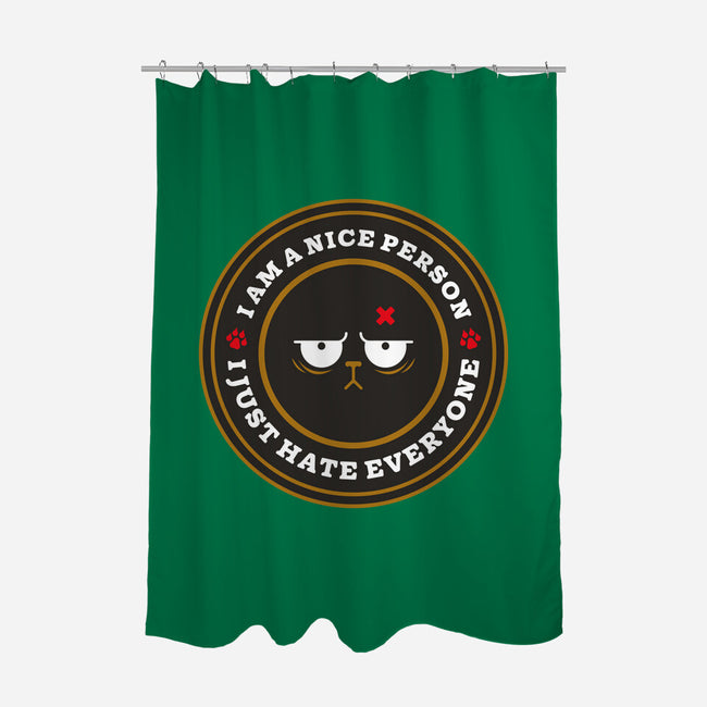 I Am A Nice Person-None-Polyester-Shower Curtain-BadBox