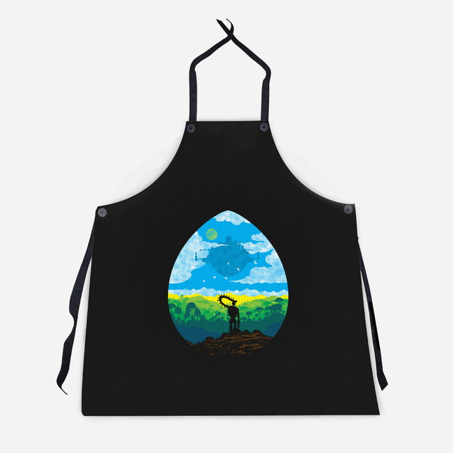 Mystical City-Unisex-Kitchen-Apron-dalethesk8er