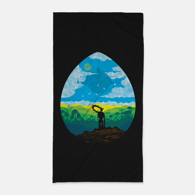 Mystical City-None-Beach-Towel-dalethesk8er