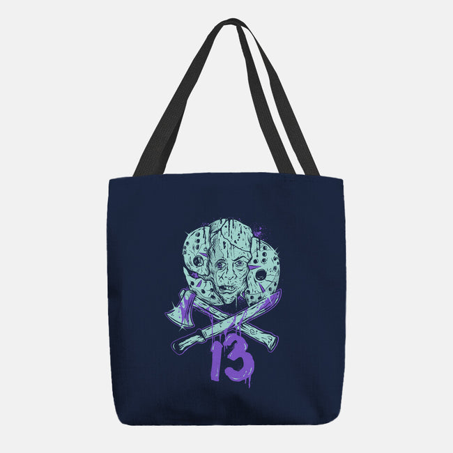 13 Bits-None-Basic Tote-Bag-Green Devil