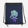 13 Bits-None-Drawstring-Bag-Green Devil