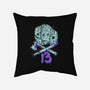 13 Bits-None-Non-Removable Cover w Insert-Throw Pillow-Green Devil