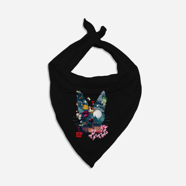 Witchy Delivery-Cat-Bandana-Pet Collar-Arinesart