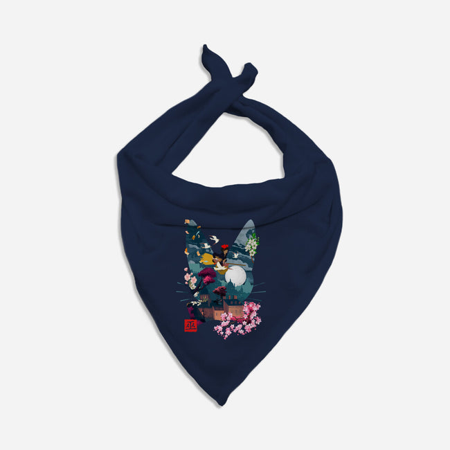 Witchy Delivery-Cat-Bandana-Pet Collar-Arinesart