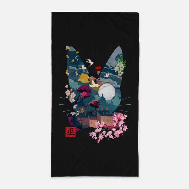 Witchy Delivery-None-Beach-Towel-Arinesart