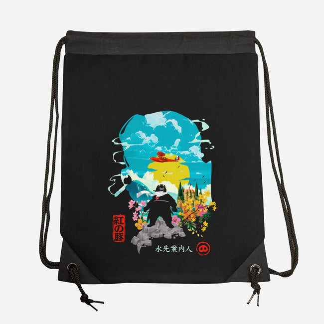 The Pork Pilot-None-Drawstring-Bag-Arinesart