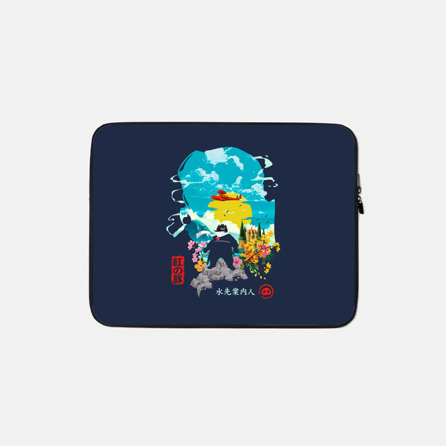 The Pork Pilot-None-Zippered-Laptop Sleeve-Arinesart