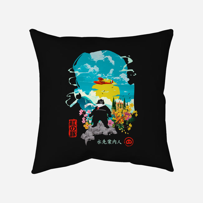 The Pork Pilot-None-Removable Cover w Insert-Throw Pillow-Arinesart