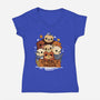 Otterly Awesome-Womens-V-Neck-Tee-Vallina84