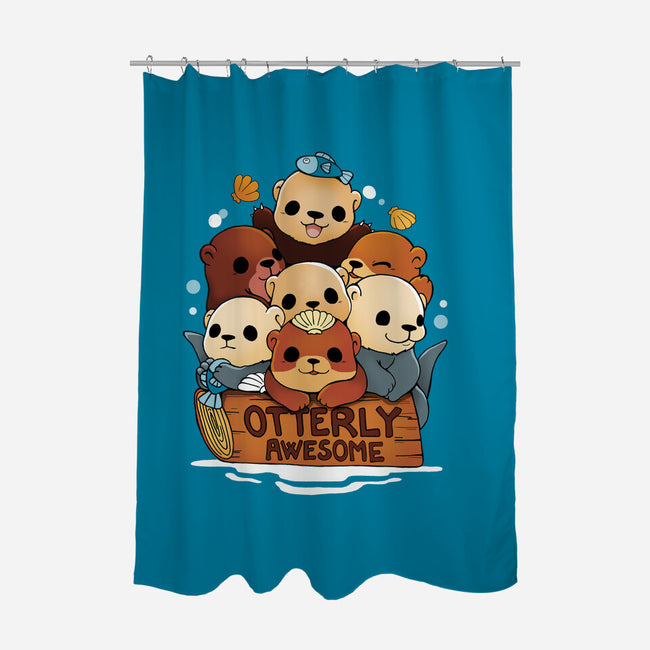 Otterly Awesome-None-Polyester-Shower Curtain-Vallina84