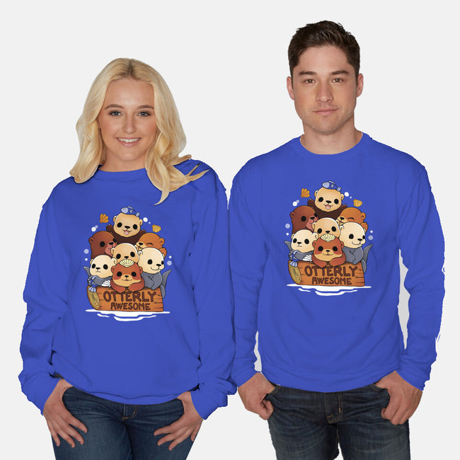 Otterly Awesome-Unisex-Crew Neck-Sweatshirt-Vallina84