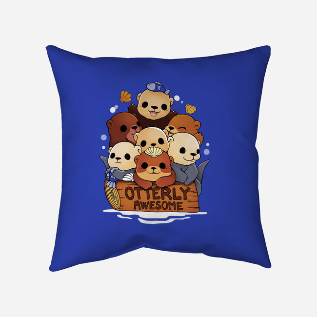 Otterly Awesome-None-Removable Cover-Throw Pillow-Vallina84