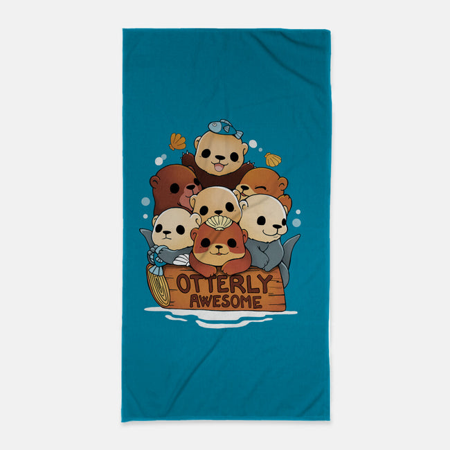 Otterly Awesome-None-Beach-Towel-Vallina84