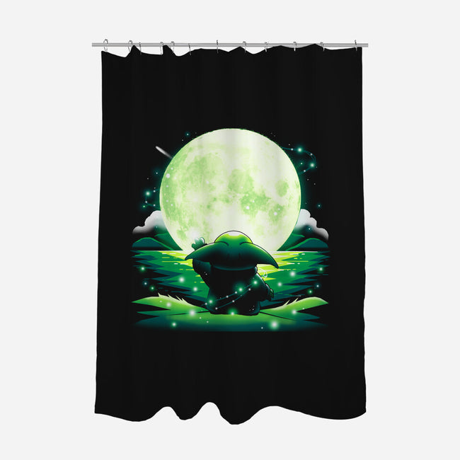 Baby Touch Moon-None-Polyester-Shower Curtain-Vallina84