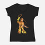 Antique Adventurer-Womens-V-Neck-Tee-Arinesart