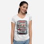 Friday Kit-Womens-V-Neck-Tee-glitchygorilla