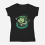 I'm Disgusted-Womens-V-Neck-Tee-panicking_bat