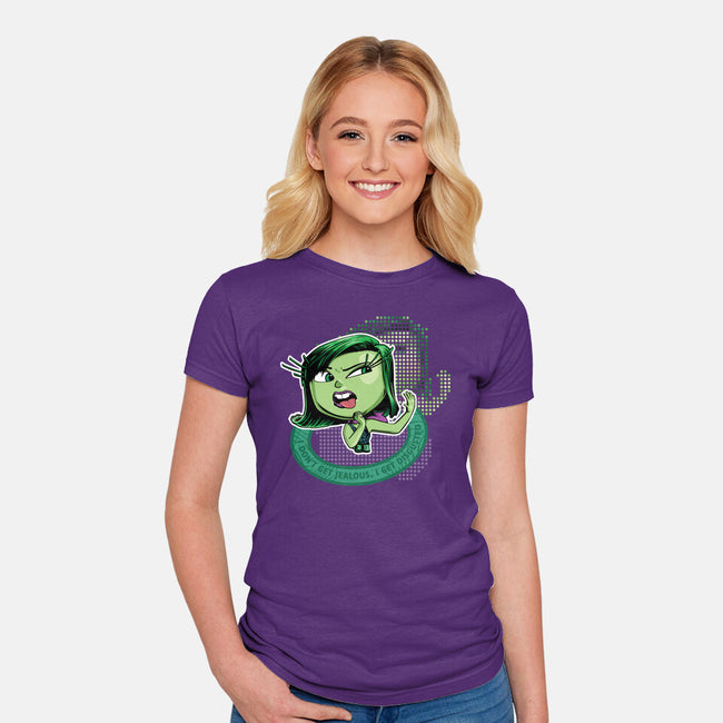 I'm Disgusted-Womens-Fitted-Tee-panicking_bat