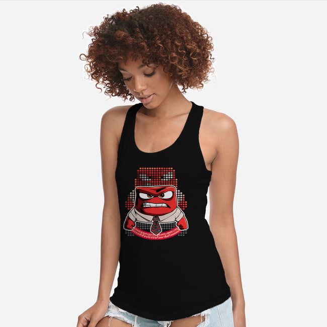 Anger Is Short-Womens-Racerback-Tank-panicking_bat