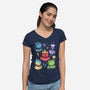 Colourful Mind-Womens-V-Neck-Tee-paulagarcia